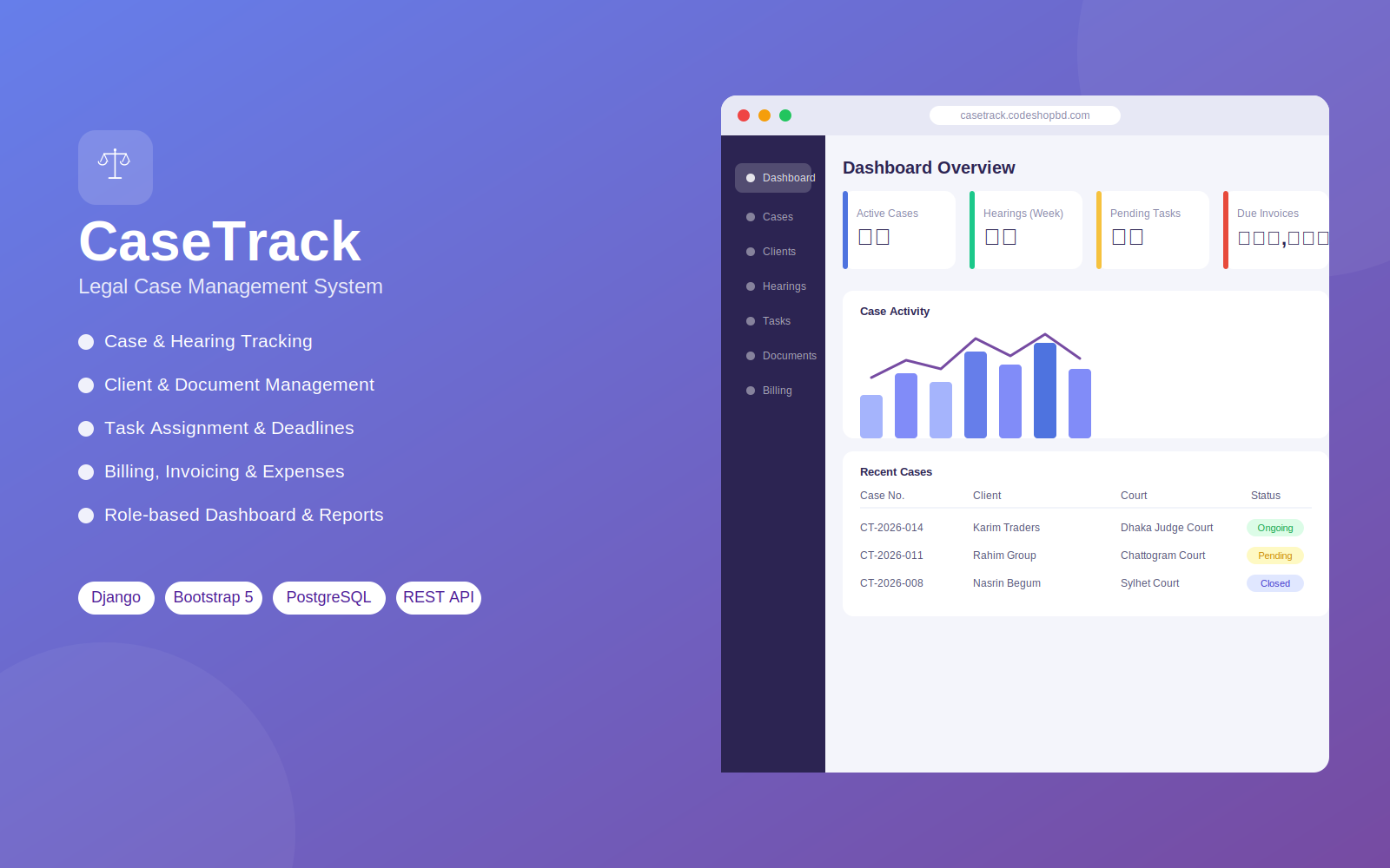 CaseTrack-Lawyer's Storage